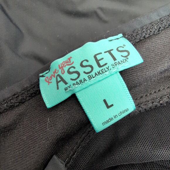 SPANX Love Your Assets Swim Dress Black Lined Slimming Swimsuit Women's Large - Picture 3 of 5